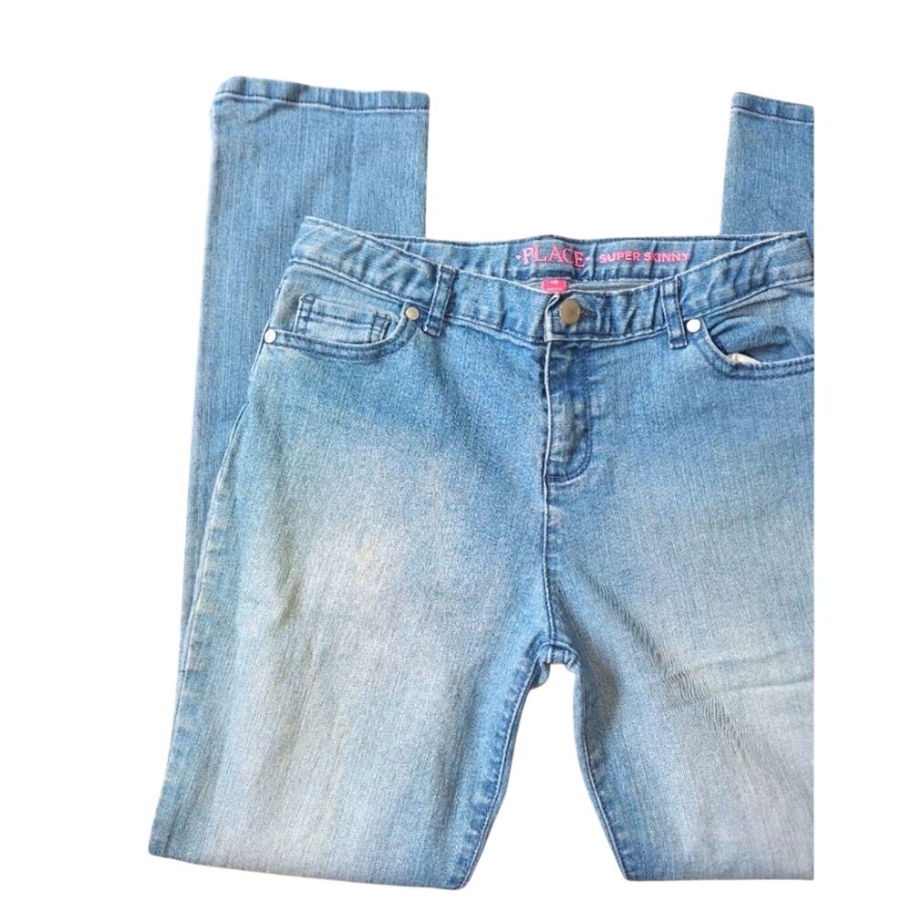 Place Super Skinny Girls Blue Jeans sz 16 EUC